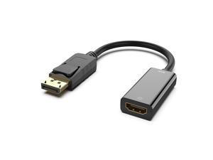 DisplayPort to HDMI, 4K 30Hz Gold-Plated DP Display Port to HDMI Adapter (Male to Female) Compatible for Lenovo Dell HP and Other Brand