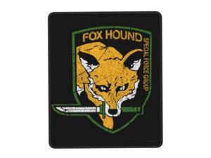 Metal Gear Solid Fox Hound Computer Mouse Pad Soft Mousepad with Stitched Edges NonSlip Rubber Video Game Desk Mat for Gaming