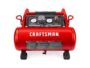 CRAFTSMAN Air Compressor, 3 Gallon 1.5 HP Max 155 Psi Pressure, Oil-Free Tire Inflator Portable, CMXECXA0200341