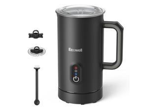ECOWELL 4 in 1 Electric Milk Frother, Portable Auto Milk Foam Maker, Built-In Strix Temperature Controller, 8.1oz/240ml Coffee for Latte, Cappuccino, Machiato, WMMF01