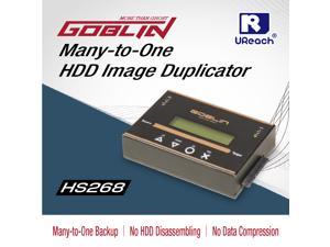 UReach HS268 HDD SSD Image Backup Library Duplicator Standalone IDE SATA mSATA NGFF Goblin Image Copier & Data Eraser