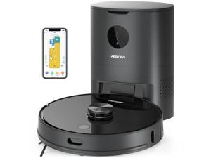 AIRROBO T10+ Robot Vacuum and Mop with Auto Dirt Disposal, Lidar Navigation, Compatible with Alexa and Google Assistant, 250min Runtime, Max 2700Pa Strong Suction for Pet Hair, Hard Floor, Carpet
