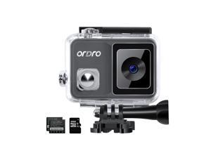 Ordro Brave 1 4K Video Action Camera, Ultra HD 4K 60FPS Sports Cam WiFi Camcorder, Underwater Waterproof Cameras, 120° Wide Angle PC Webcam with 32GB U3 Micro SDHC Card and 2 Batteries