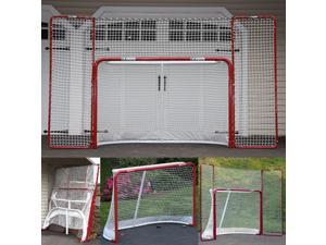 Monster by EZgoal Hockey Folding Pro Goal with Backstop and 2-Inch