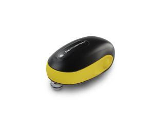 Kitchen Mama One-To-Go Electric Can Opener: Open Cans with One Press- Auto Detect Any Can Shapes, Auto-Stop As Task Completes, No Sharp Edge, Handy with Lid Lift, Battery Operated Can Opener (Yellow)
