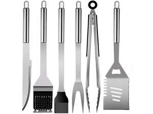 K Nakasaki Camping Bbq Grill Accessories Kit | Extra Thick Stainless Steel Spatula | Camping Storage Bag | Grill Utensils Set| Perfect Grill Gifts For Men 25-piece