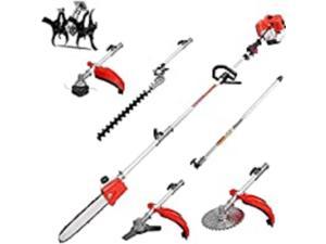 K Nakasaki 63cc 2 Stroke 5 in 1 Gas Brush Cutter Weed Feeder + Unmissable Gifts (+ 28-9T Cultivator Hoe)