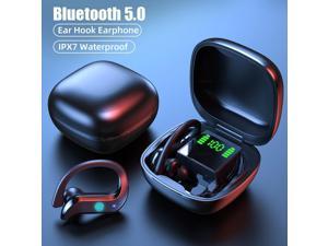 TWS Fingerprint Touch Sports Bluetooth Earphones Waterproof Ear Hook Wireless Headphones Headsets Hifi Stereo Music Earbuds