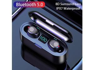 TWS Bluetooth 5.0 Earphone Wireless Headphone Stereo Min Headset Sport Earbuds Microphone With Charging Box For Smart Phone