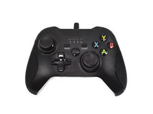 For Microsoft Xbox Controller Wired Gamepad Game Joystick For Xbox One  Windows PC Dual Vibration Black