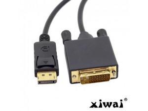 Xiwai DisplayPort DP Male to DVI Male Single Link Video Cable 6ft 1.8m for DVI monitor