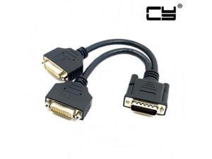 CHENYANG  DMS-59 Male to Dual DVI 24+5 Female Female Splitter Extension Cable for Graphics Cards & Monitor