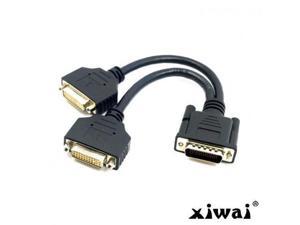 Xiwai DMS-59 Male to Dual DVI 24+5 Female Female Splitter Extension Cable for Graphics Cards & Monitor