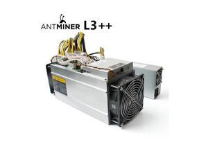 ANTMINER L3++( With power supply )Scrypt Litecoin Miner 580MH/s LTC Come with Doge Coin Mining Machine ASIC Blockchain Miners Better Than ANTMINER L3 L3+ S9 S9i