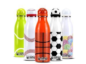 Hydrate Factory Kids Baseball Water Bottle - Insulated Stainless Steel  Thermos Gift for Girls/Boys, Softball Water Bottle12oz