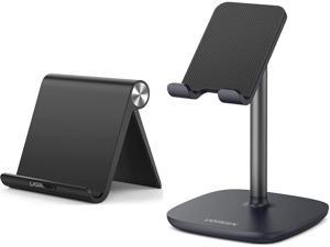 UGREEN Cell Phone Stand Bundle Phone Holder for Desk Adjustable Compatible with iPhone 12 Pro Max 11 SE XS XR 8 Plus 6 7 Samsung Galaxy Note20 S20 S10 S9 S8 Android Smartphone