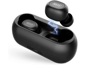 Bluetooth Wireless Earbuds QCY T1C Earphones with Microphone for Android iPhone with Charging Case Waterproof Stereo inEar Headphones