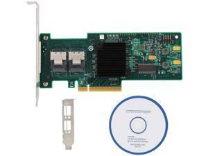 ASHATA 9240-8i Raid Card, PCI-E 8-Port Raid Card,SAS2008 SFF8087 SAS Controller Card,6Gbps Mini-SAS Host Controller Card,Integrated for LSI SAS2008 Controller