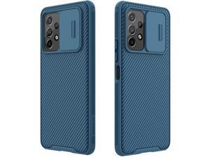 Samsung Galaxy A53 5G Case with Camera Cover,Slim Fit Thin Polycarbonate Protective Shockproof Cover with Slide Camera Cover, Upgraded Case for Samsung Galaxy A53 5G (Blue)