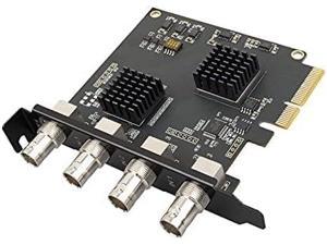 Acasis Quad SDI Capture Card 4 Channel PCIe Video Capture Card 1080P 60FPS Capture Device for MultiChannel Live Broadcast Streaming