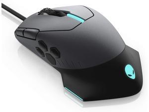 Alienware Gaming Mouse 510M RGB Gaming Mouse AW510M 16 000 DPI Optical Sensor  Alienfx RGB  10 Buttons  Adjustable Scroll Wheel  Large Click Anywhere LR Buttons