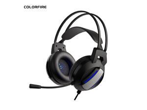 Colorful MERCURY Wire Gaming Headset with Microphone, USB Gaming Headphones Stereo 7.1 Surround Sound with RGB Lighting for Computer PC Gamer