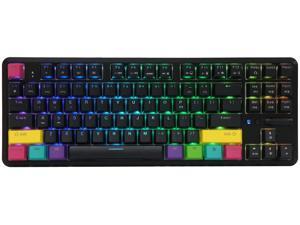 K870T 87 Keys Bluetooth Wired/Wireless Mechanical Keyboard with RGB Backlit, Type C Cable, 2000mAh Battery, NKRO for Gamer