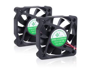 50mm Silent Cooling Fan 12V 0.08A 5010 5012 DC Brushless Quiet for 3D Printer PC Computer Case Fan, 4200 RPM High 11.89 CFM (Pack of 2)