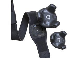 VR Tracker Belt and Tracker Strap Bundle for HTC Vive System Tracker Pucks - Adjustable Belt and Hand Straps for Waist and Full-Body Tracking in Virtual Reality (1 Belt and 2 Hand Straps)