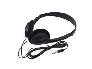 3.5mm Wired Stereo Headphone Noise Cancelling Earphone with Microphone Adjustable Headband for Computer Laptop
