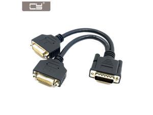CYDZ  24+5 DMS-59 Male to Dual DVI Female Female Splitter Extension Cable for Graphics Cards & Monitor