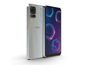 NUU B10  |  Unlocked Smartphone | T-Mobile | Dual SIM | 4G LTE  | 48MP Triple-Camera | 6.55” HD+ Display | 64GB ROM + 4GB RAM | 4000mAh Battery | P60 Octa-Core| Android 11 | White Color
