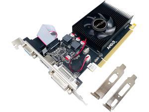 SAPLOS AMD Radeon R5 230 2GB 64 Bits GDDR3 VGA/DVI/HDMI Computer Graphics Card,PCI-Express 2.0,625MHz Core Frequency Desktop Video Card GPU for PC,Low Profile