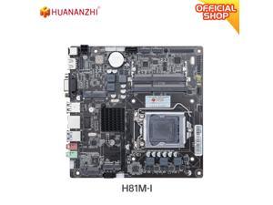 HUANANZHI H81M I Motherboard M-ATX For Intel LGA 1155 i3 i5 i7 E3 DDR3 1333 1600MHz 16G SATA3.0 USB3.0 M.2 VGA HDMI-Compatible