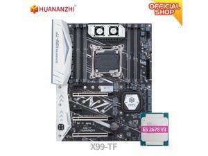 HUANANZHI X99 TF X99 Motherboard Intel with XEON E5 2678 V3 MOS FAN DDR3 DDR4 RECC memory combo kit set NVME SATA 3.0 USB3.0 ATX