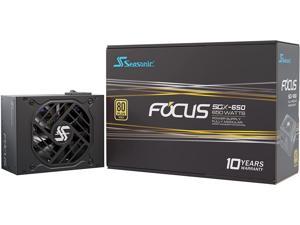 Seasonic Focus SGX-650(2021), 650W 80+ Gold, Full Modular, SFX Form Factor, Compact Size, Fan Control in Fanless, Silent, and Cooling Mode, 10 Year Warranty, Power Supply, SSR-650SGX.