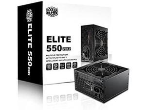 Cooler Master Elite V2 - 550W Long-Lasting Power Supply with Full Electrical Protection (OVP/UVP/OPP/OCP/SCP)
