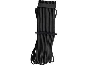 CORSAIR Premium Individually Sleeved ATX 24-Pin Cable Type 4 Gen 4 \u2013 Black, for Corsair PSUs