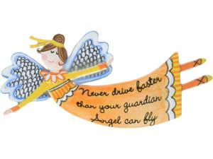 Cathedral Art Never Drive Faster Than Your Guardian Angel Can Fly Visor Clip