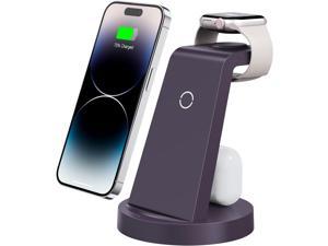 3 in 1 Charging Station for iPhone  Wireless Charger for Apple Products Multiple Devices  Charging Dock Stand for AirPods for iPhone 15 14 13 pro 12 11 X Max