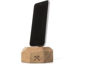 Woodcessories  EcoDock  Wooden iPhone Dock  Premium Design Docking Station Tray for All Apple Lightning iPhones Made of Solid FSC Certified Wood Oak