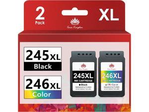 Toner Kingdom 245XL 246XL Ink Cartridge Black Color Combo Compatible Replacement for Canon PG245XL CL246XL 243XL 244XL for PIXMA MX492 MX490 MG2522 MG2922 MG2520 MG2920 MG2420 TR4520 TS3122 Printer