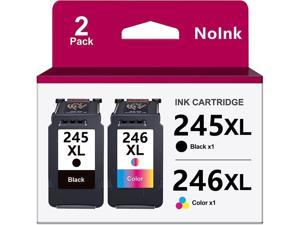 Ink 245 246 Encre 245 246 XL Printer Ink 245 246 Replacement for Canon Ink 245 246 pg245 cl246 pg 245 cl 246 Canon Printer Ink 245 246 for Pixma MX492 MX490 1 Black 1 TriColor 2 Pack
