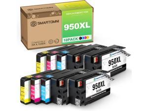 S SMARTOMNI 950XL 951XL 950 951 Compatible Ink Cartridge Replacement for use in HP OfficeJet Pro 8100 8110 8600 8610 8615 8616 8620 8625 8630 8630 8640 8650 251dw 276dw 4K2CMY 10 Pack