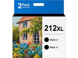 212 212XL T212XL Ink Cartridges 2 Black Combo Remanufactured Ink Replacement for Epson 212 Ink Cartridges Black for Expression Home XP4100 XP4105 Workforce WF2830 WF2850 Printer