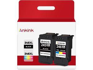 2X Capacity 245XL 246XL Ink Cartridges for Canon Ink 245 and 246 PG245 CL246 XL Black Color Combo 243 244 for PIXMA MX490 TS3322 TR4522 TR4500 TS3122 TS3300 MX492 MG2522 TR4520 TS3100 TS3320 Printer