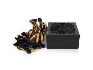 1800W Mining Power Supply for BTC ETH, BITEO PC Power Supplies for Gaming with Auto-Thermally Controlled Fan