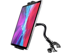 Gooseneck Spin Bike Tablet Mount, Woleyi Elliptical Treadmill Tablet Holder, Indoor Stationary Exercise Bicycle Tablet Stand for Ipad Pro / Air / Mini, Galaxy Tabs, More 4-11" Cell Phones and Tablets