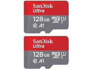 Sandisk Ultra 128GB Microsdxc UHS-I Card with Adapter(Sdsquar-128G-Gn6Ma), 2 Pack(128Gb)
