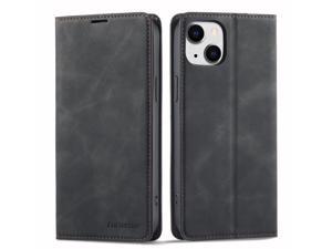 Case for iPhone 15 5G 61 inch Premium PU Leather Cover with Card Holder Kickstand Shockproof Flip Wallet Cover